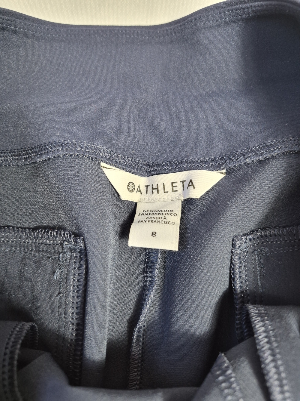 Athleta Brooklyn mid rize ankle pants wrinkle resistance stretch fabric sz 8 New - Picture 9 of 11